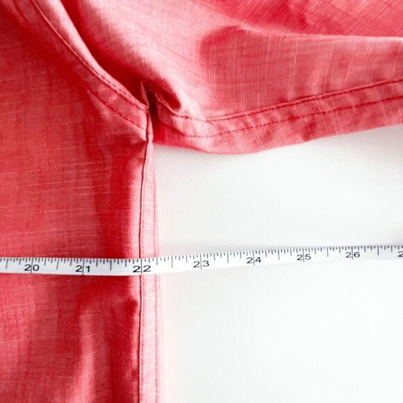 Roots 73 Mens Collared Shirt Long Sleeve Casual Button Down Red Large - Picture 7 of 7